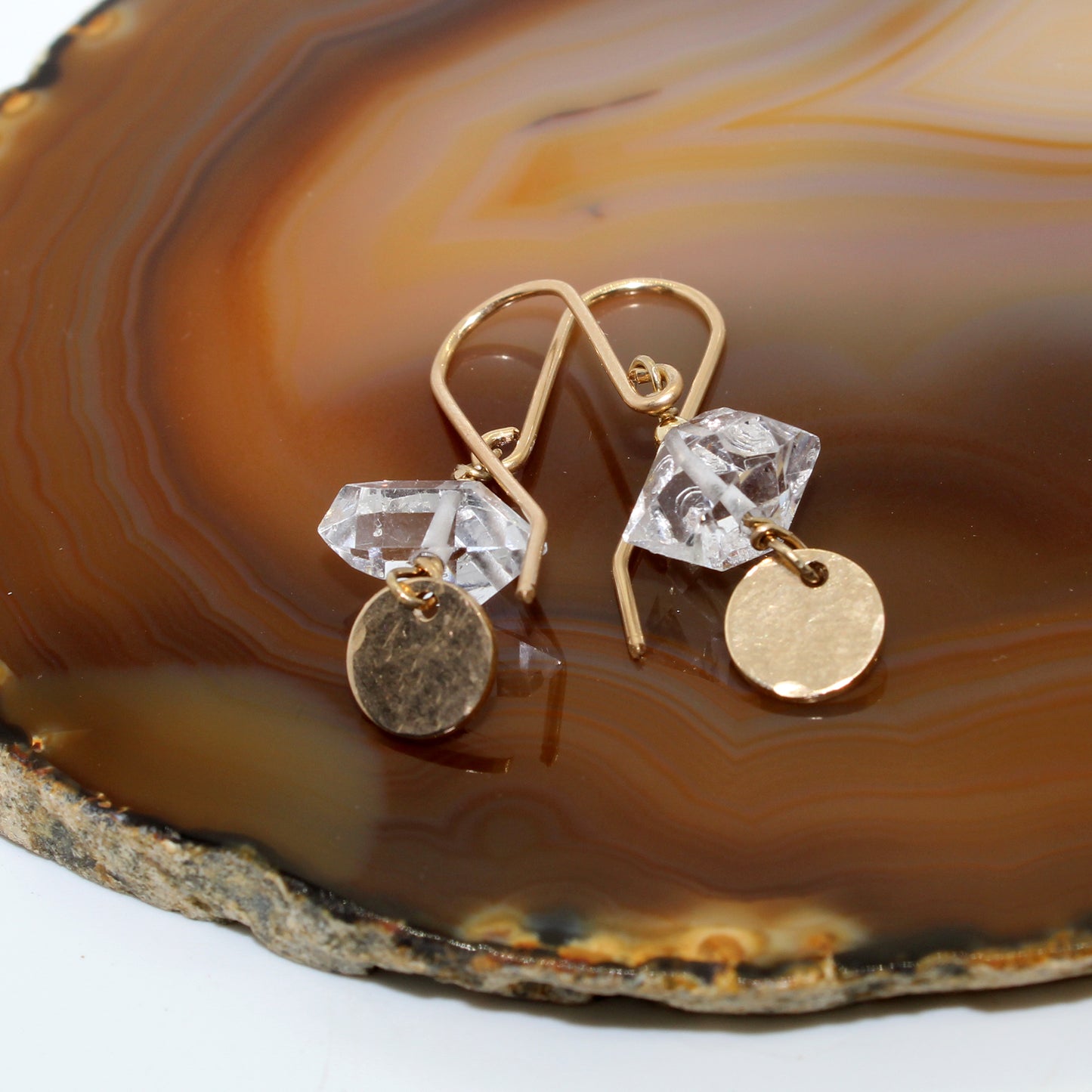 Hailey Herkimer Diamond Coin Earrings image 5
