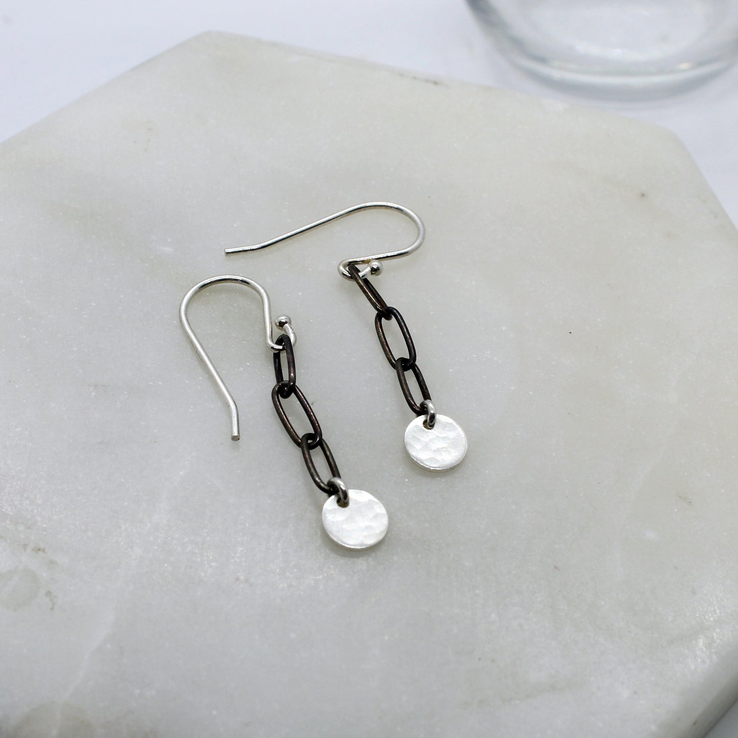 Dark Coin Link Earrings image 6