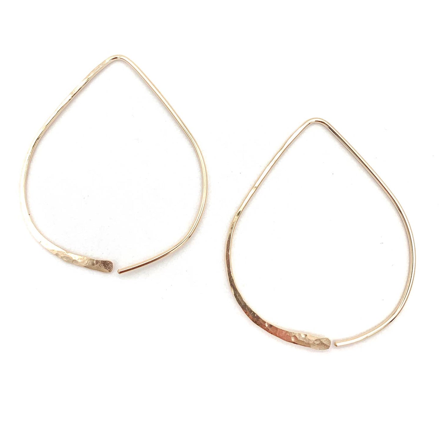 Large Teardrop Threader Earrings image 2