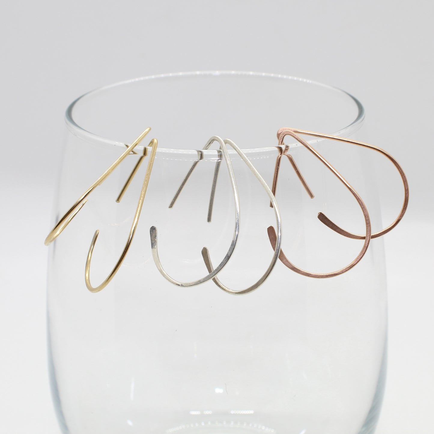 Small Teardrop Threader Earrings image 2