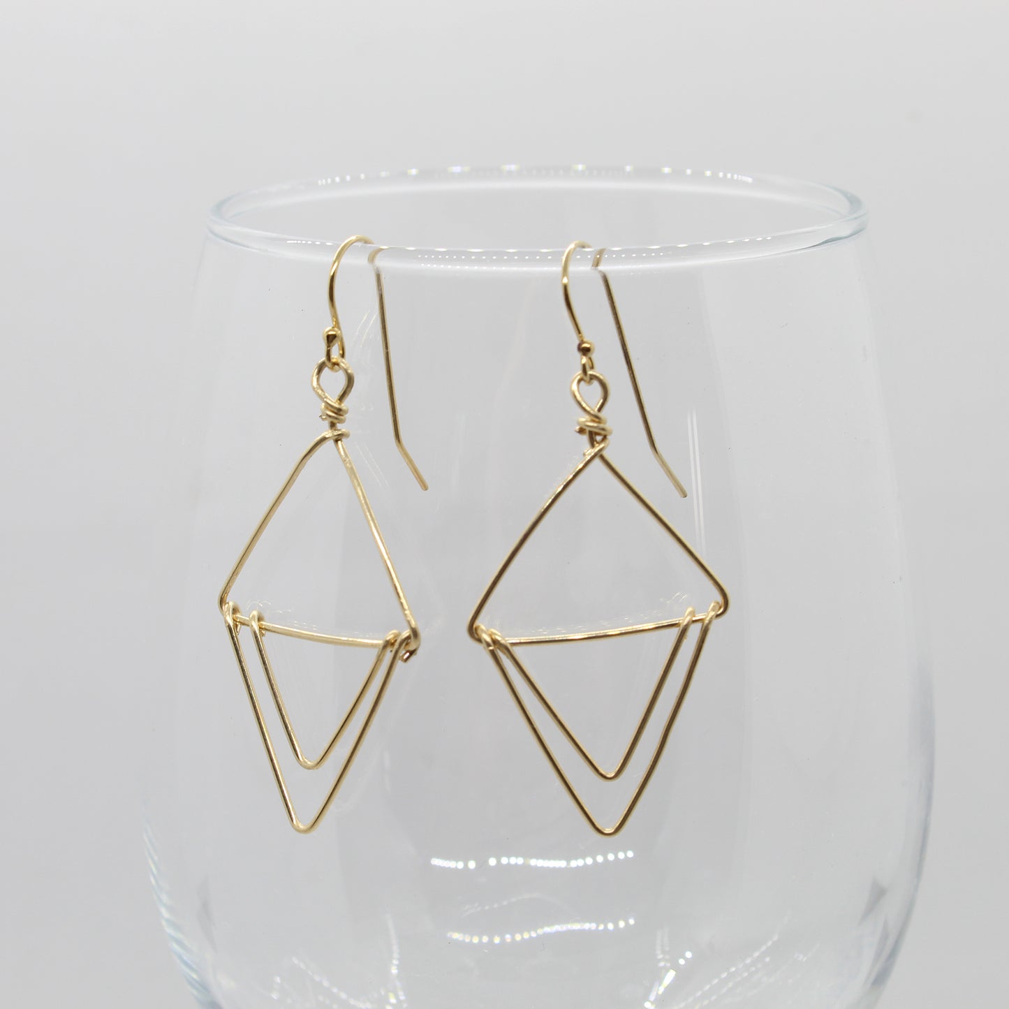 Double Triangle Earrings image 5