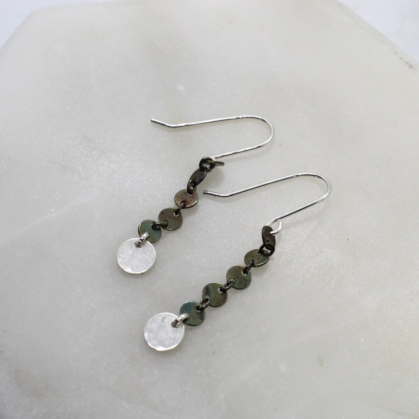 Dark Starlight Coin Earrings image 4