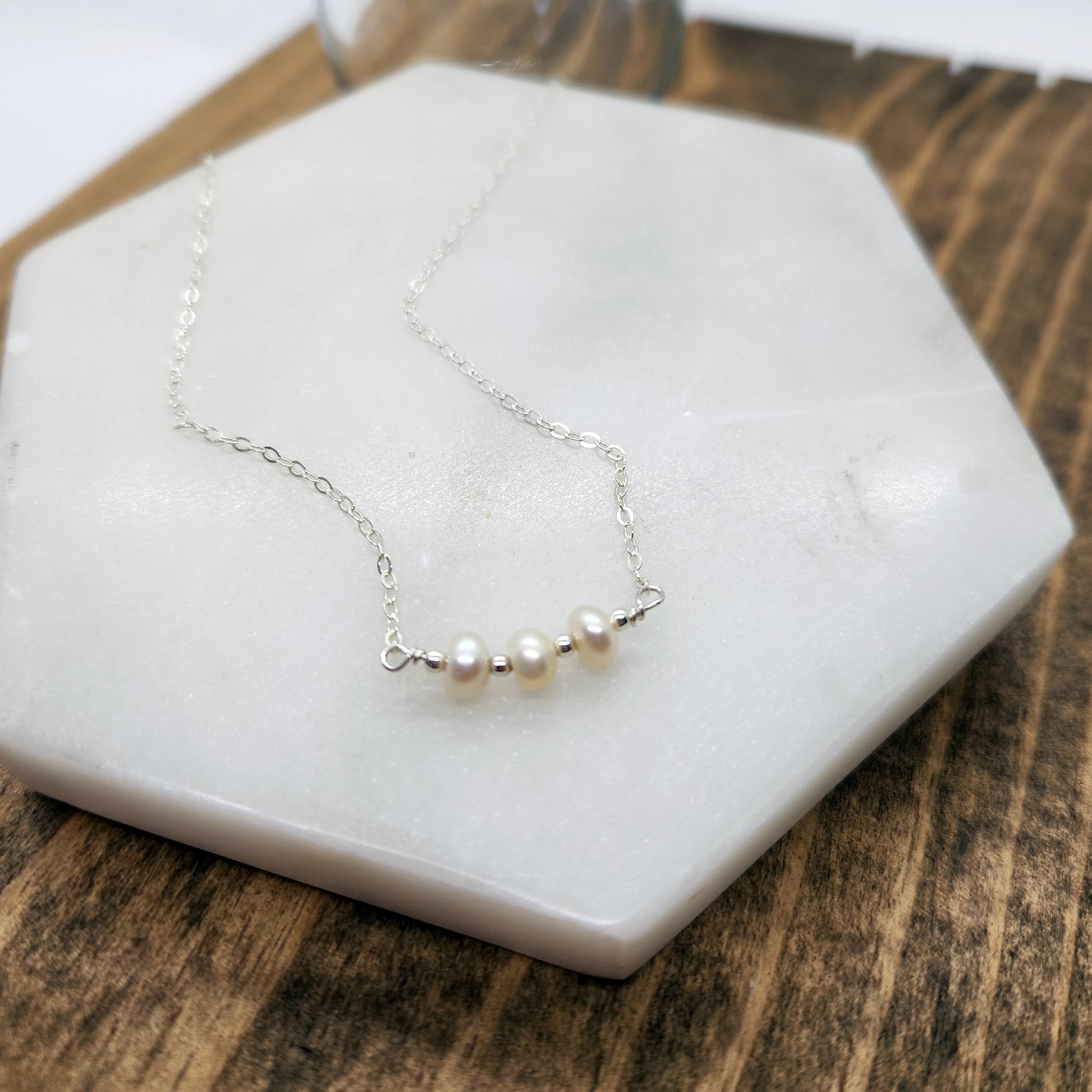 Bar Pearl Necklace image 2