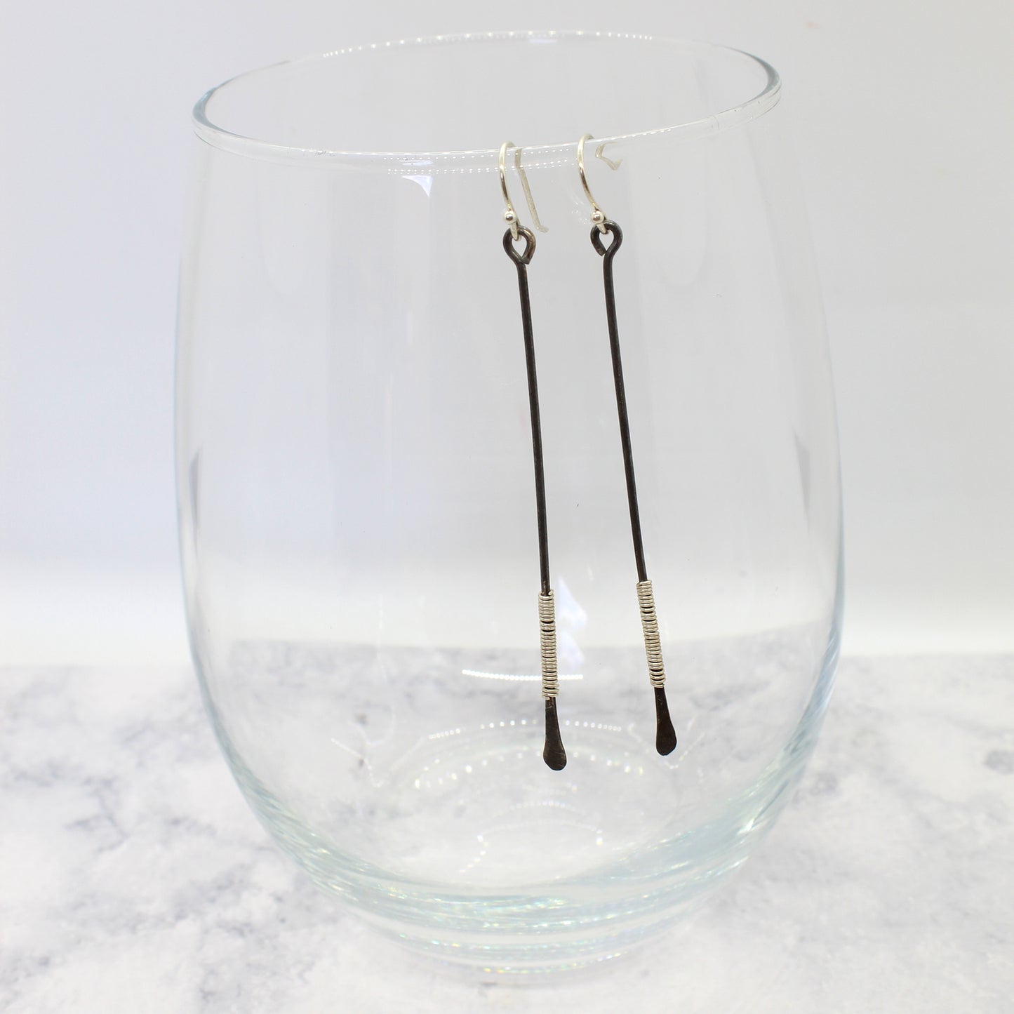 Wrapped Bar Earrings image 6