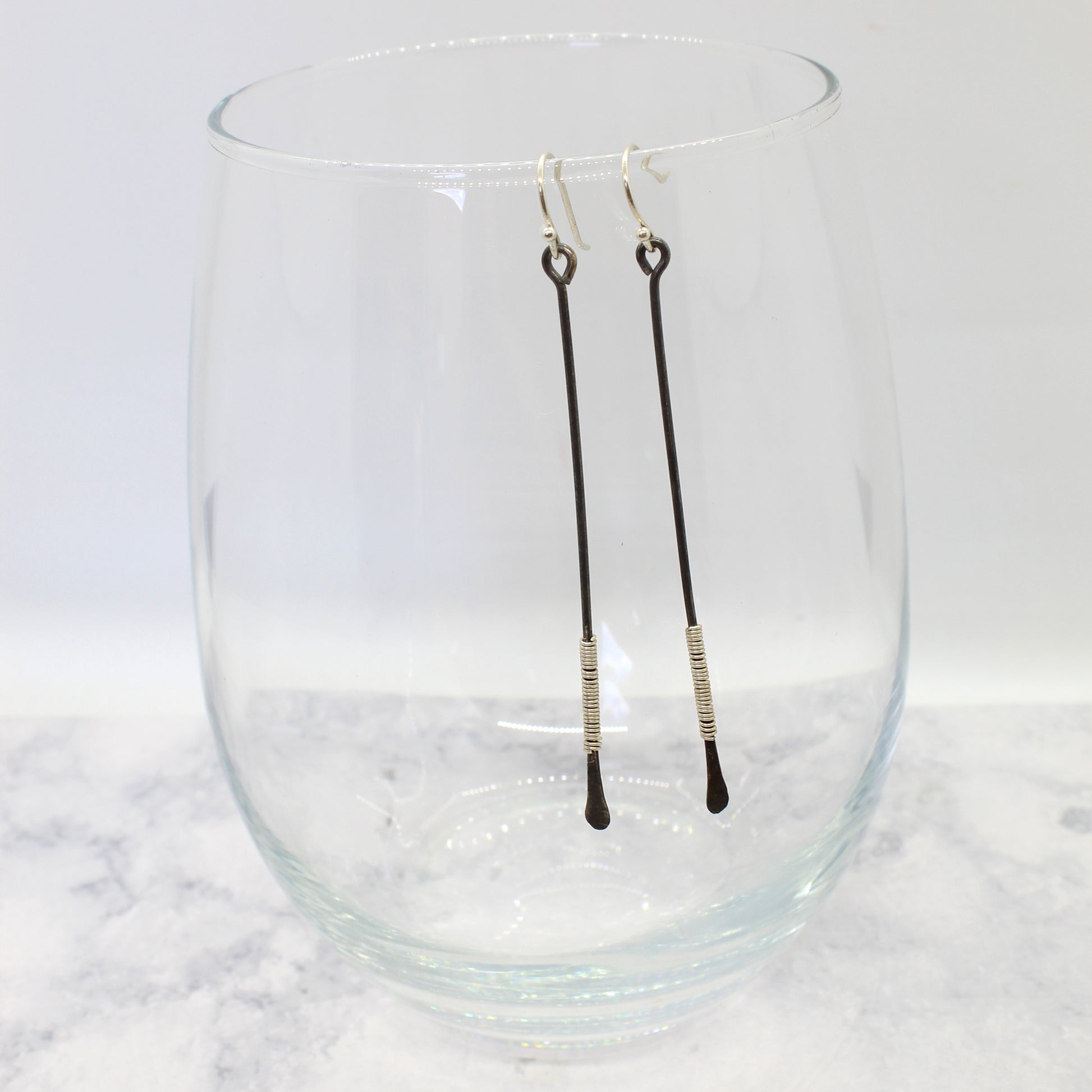 Wrapped Bar Earrings image 6