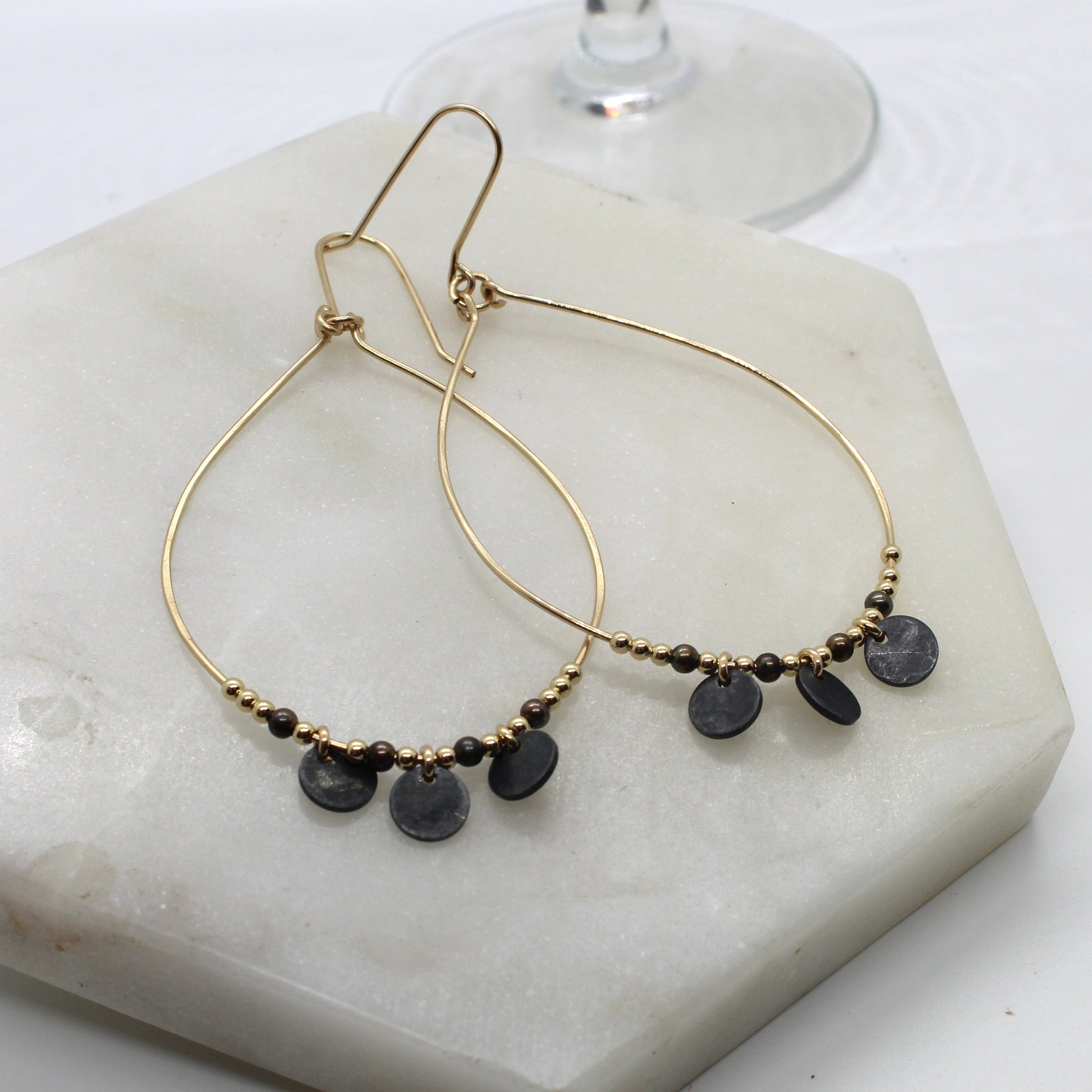 Lyla Loopy Disk Earrings image 5