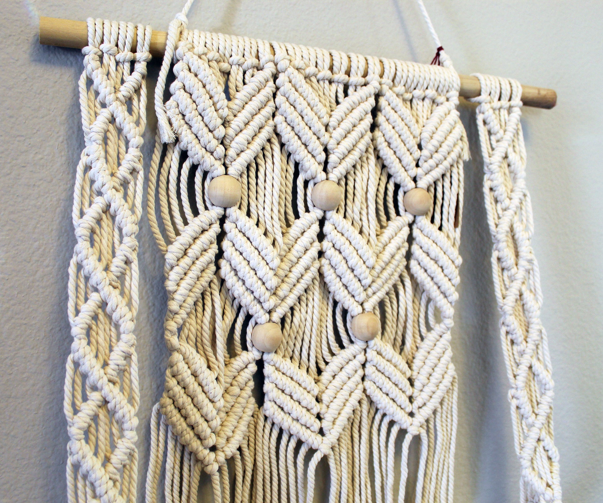 Forget Me Knots Macrame Chevron Hanging Shelf image 2