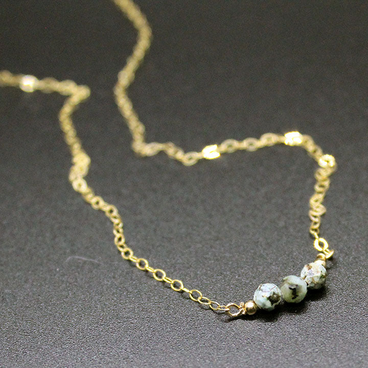 Triple African Turquoise Necklace image 3