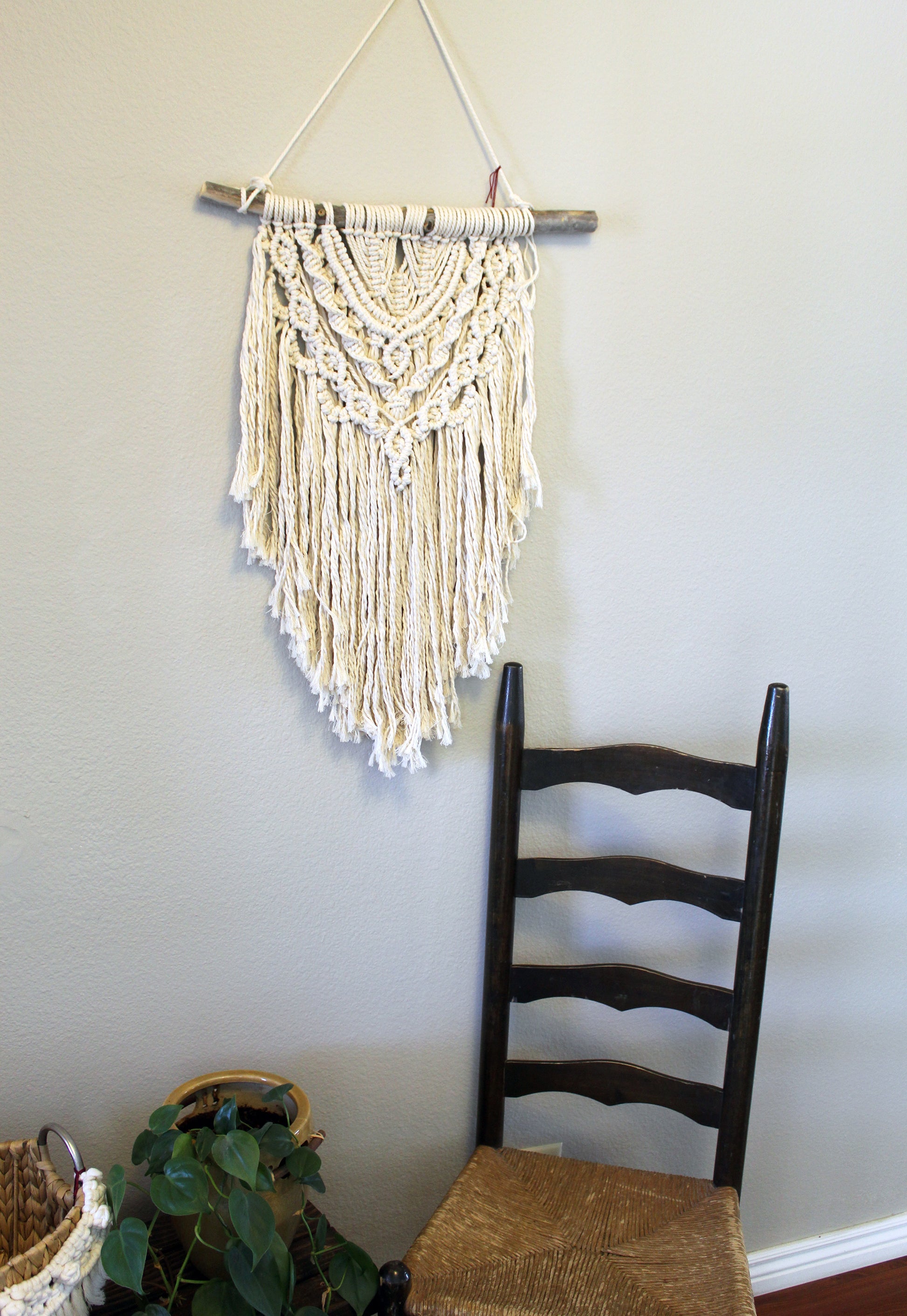 Forget Me Knots Bohemian Spirit Macrame Wall Hanging-Medium image 2