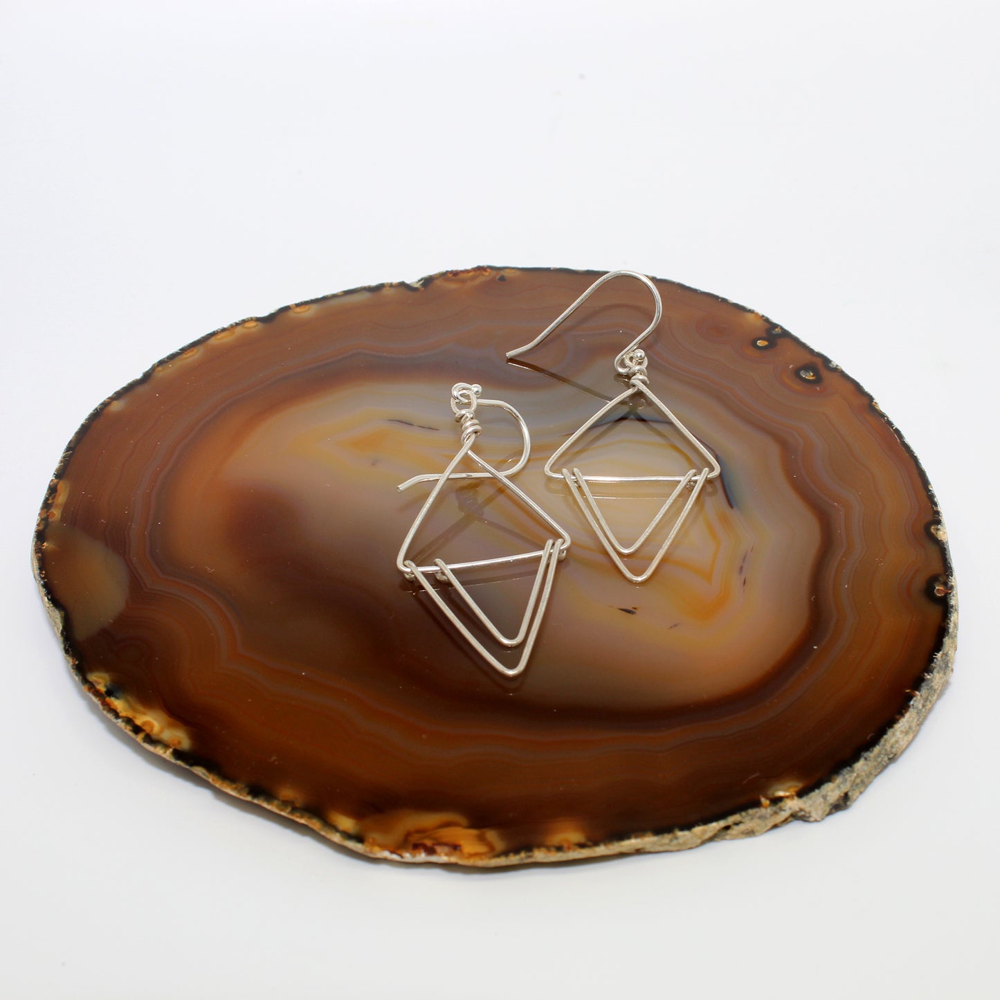 Double Triangle Earrings image 2