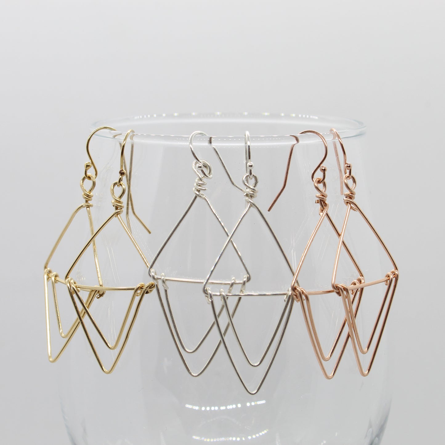 Double Triangle Earrings image 0