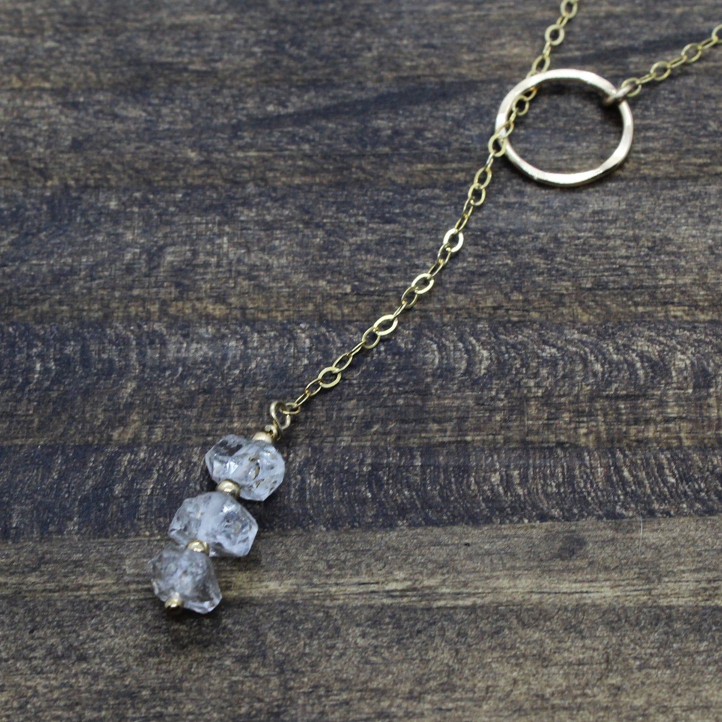 Herkimer Diamond Lariat Necklace image 8