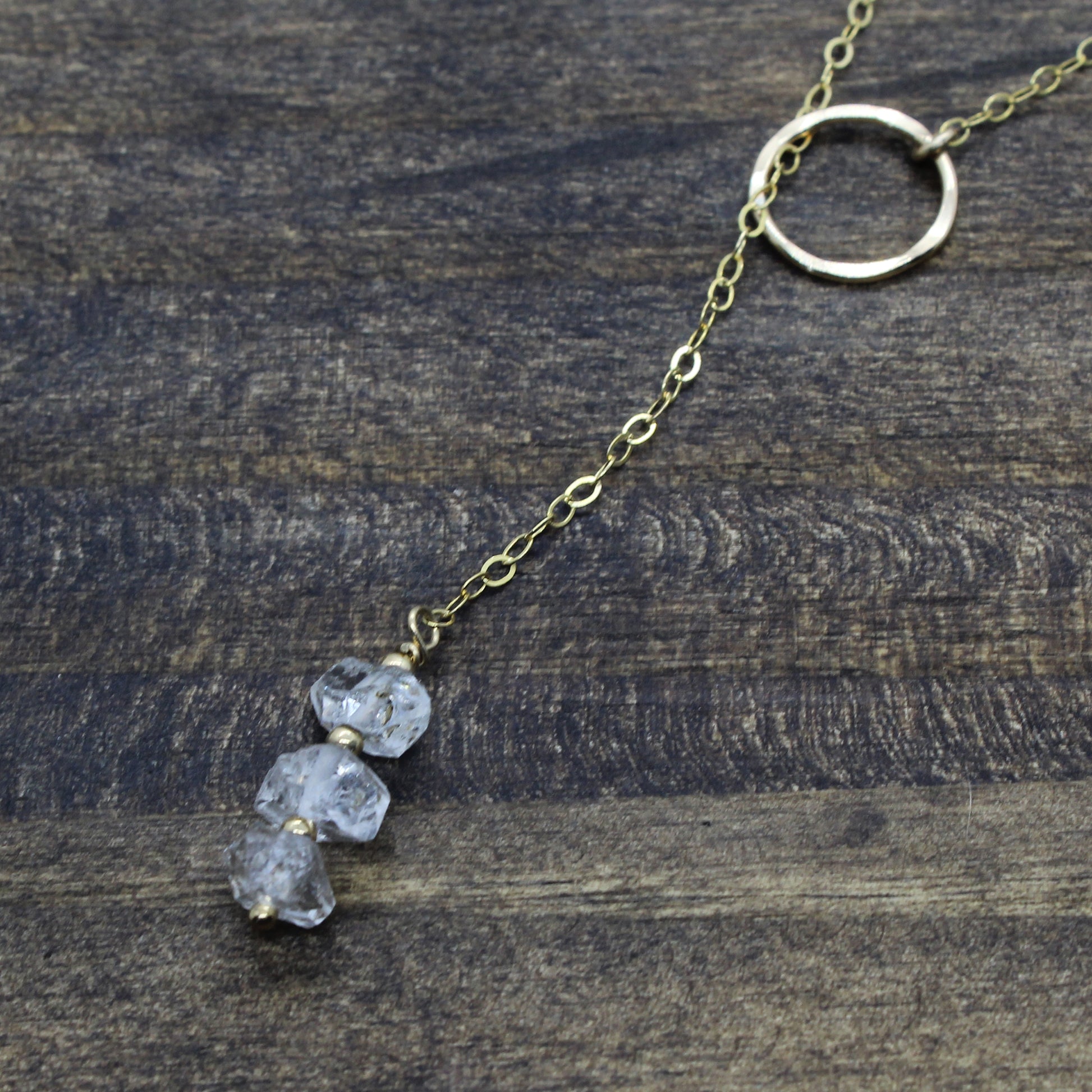 Herkimer Diamond Lariat Necklace image 8
