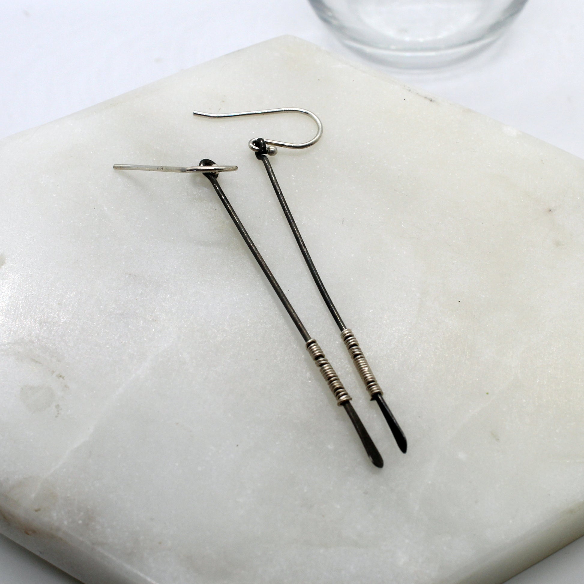 Wrapped Bar Earrings image 7