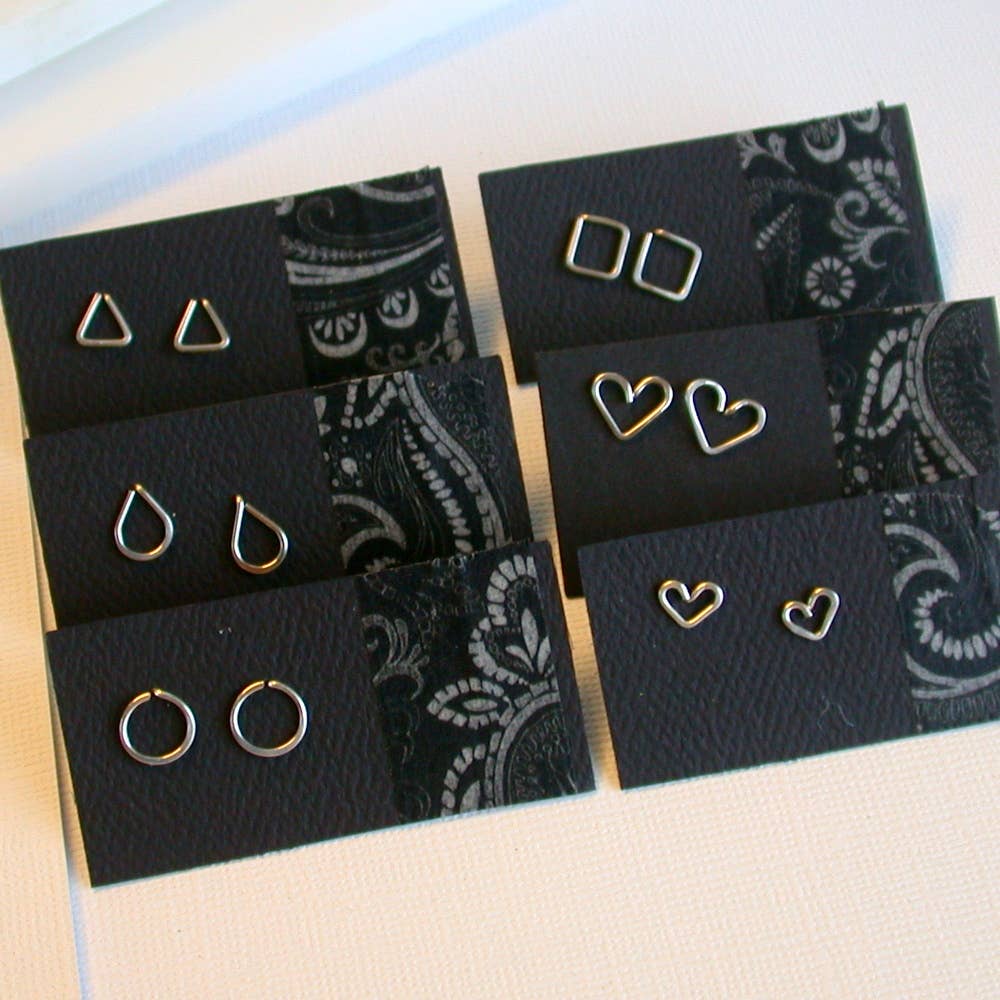 Tiny Shape Post Earrings image 1