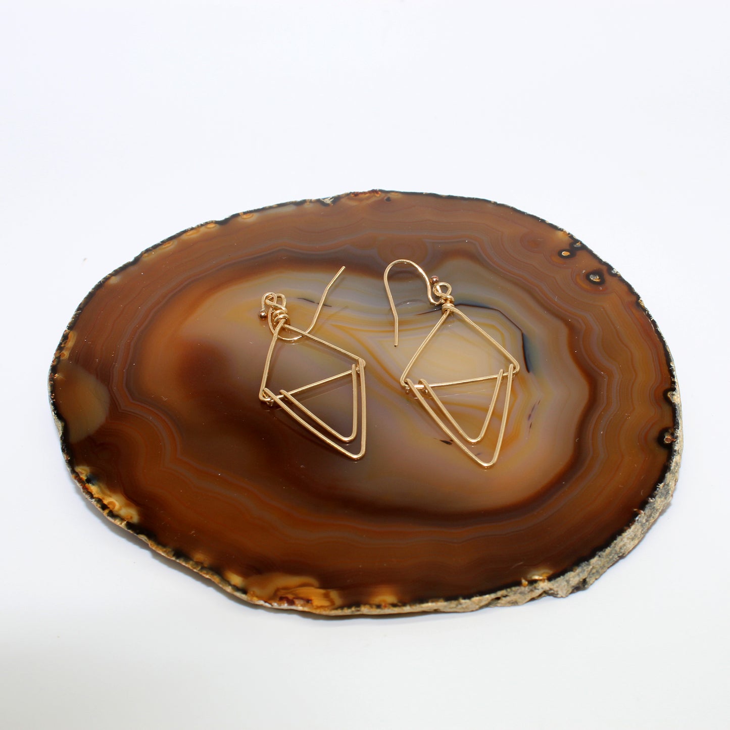 Double Triangle Earrings image 4