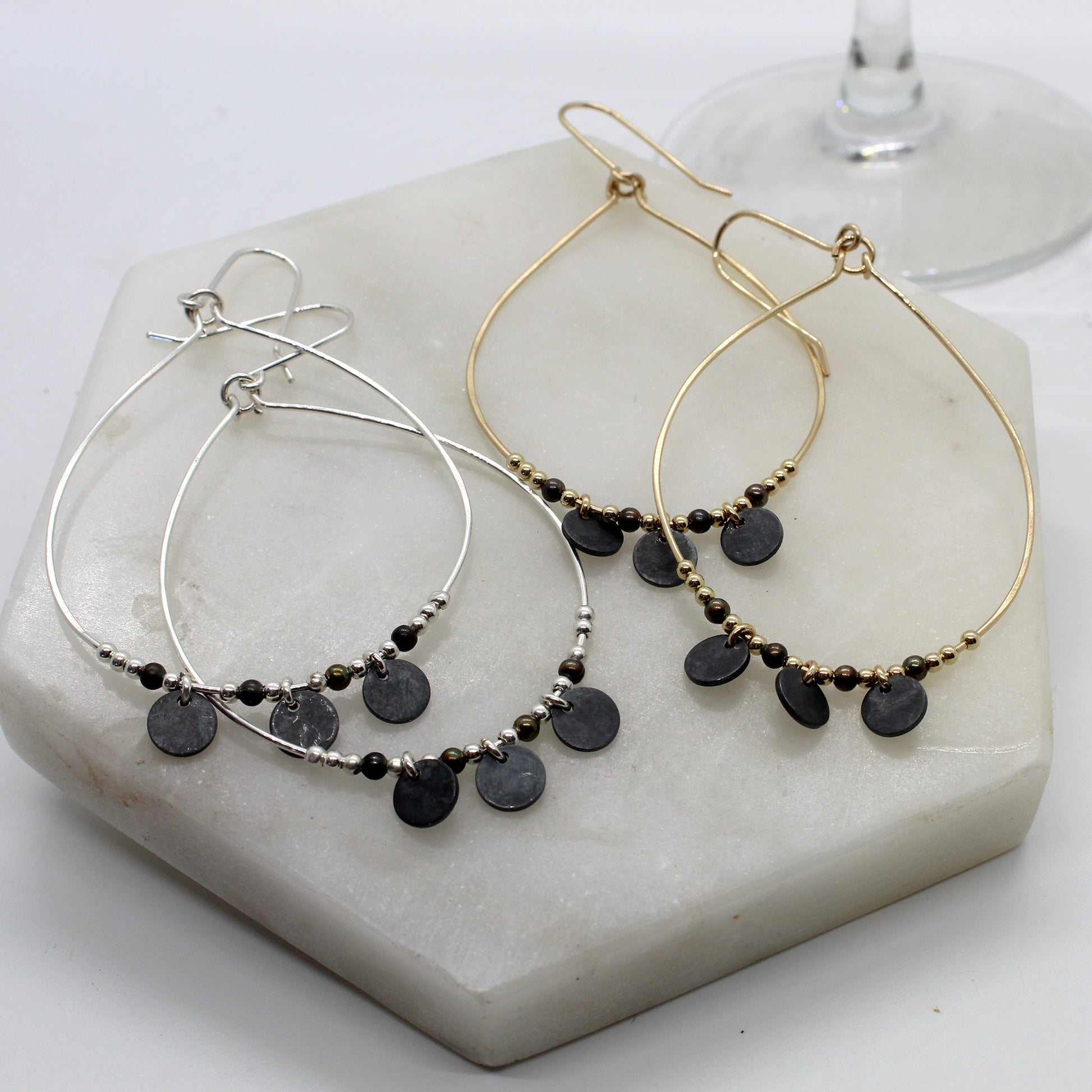 Lyla Loopy Disk Earrings image 0