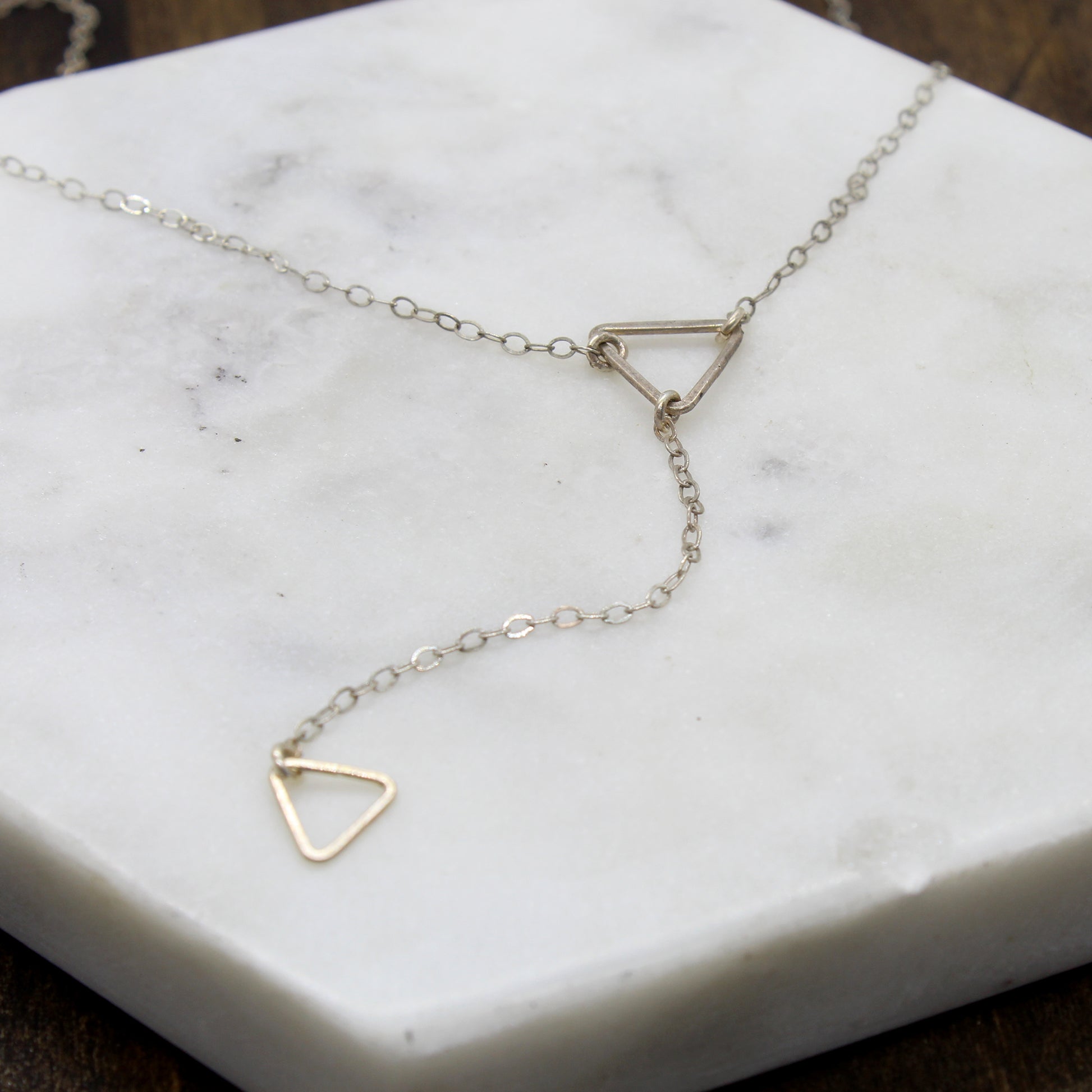 Triangle Drop "Y" Necklace image 5