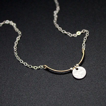 Arched Dot Necklace image 1