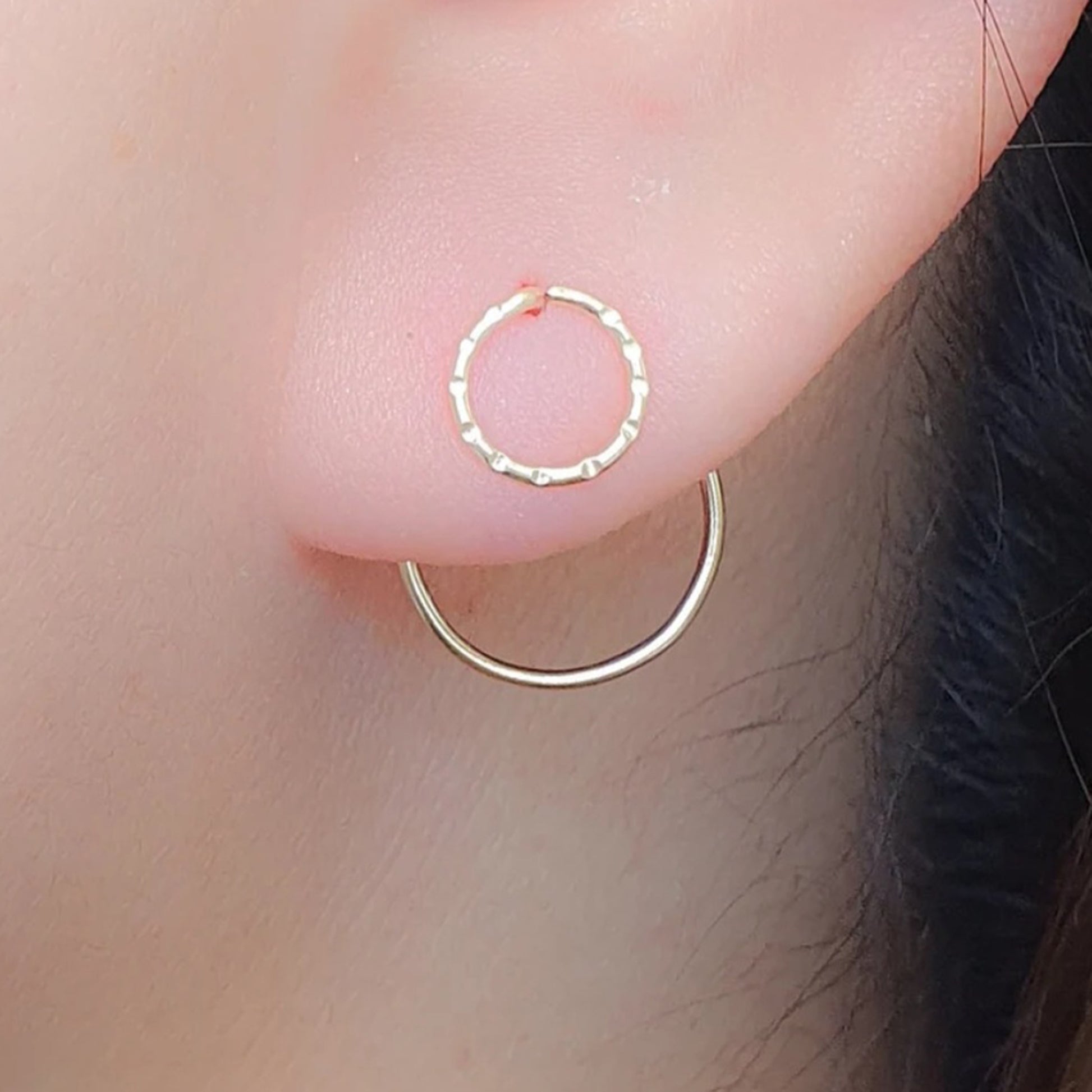 Circle Ear Jacket Earrings image 7