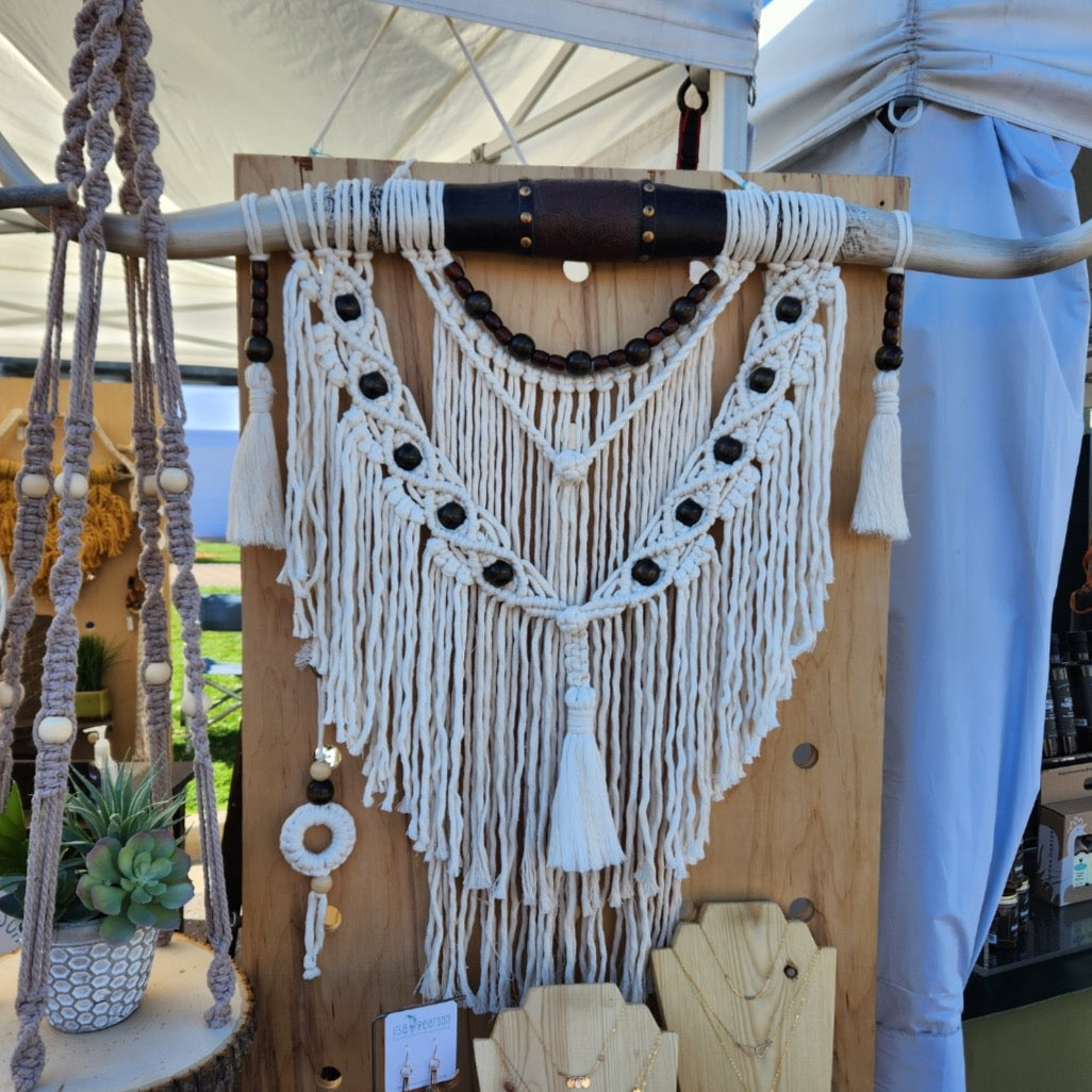 Welcome to the Ranch Wall Hanging-Macrame image 0