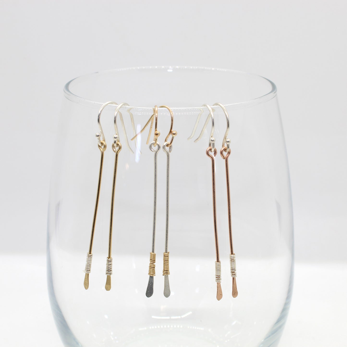 Storied Wrapped Bar Earrings image 0