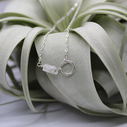 Circle of Moonstone Necklace image 0