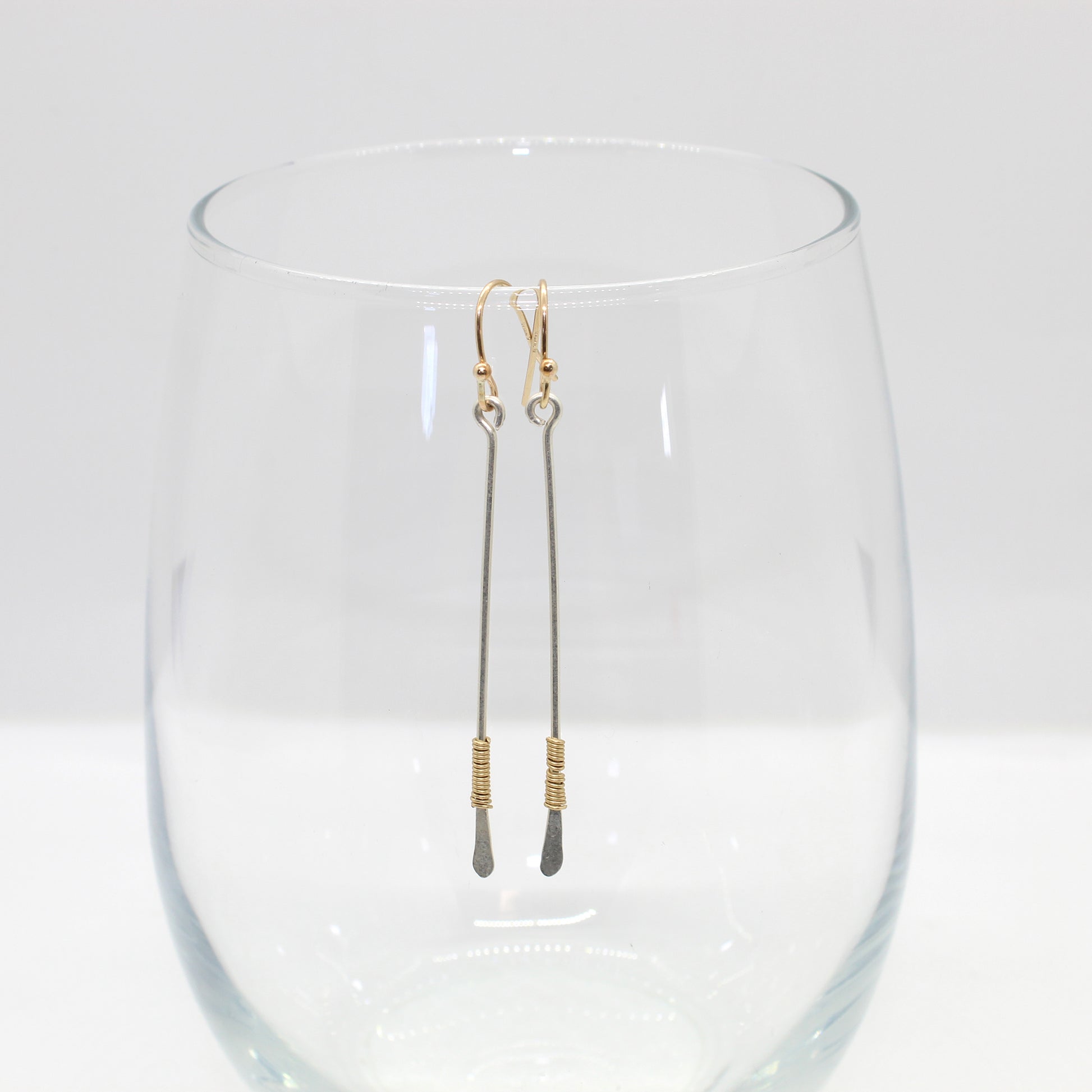 Storied Wrapped Bar Earrings image 3