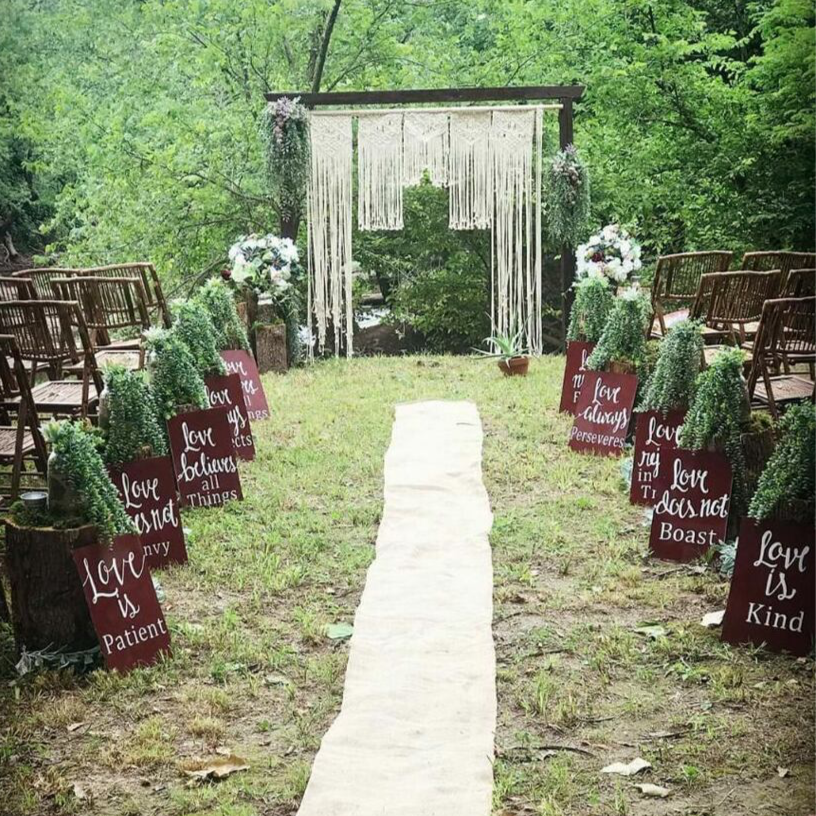 CUSTOM ORDER-Time of Our Lives Wedding Arch-Macrame image 0