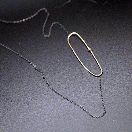 Oval Dot Asymmetrical Necklace image 0