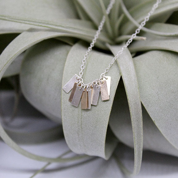 Itty Bitty Tag Cluster Necklace image 1