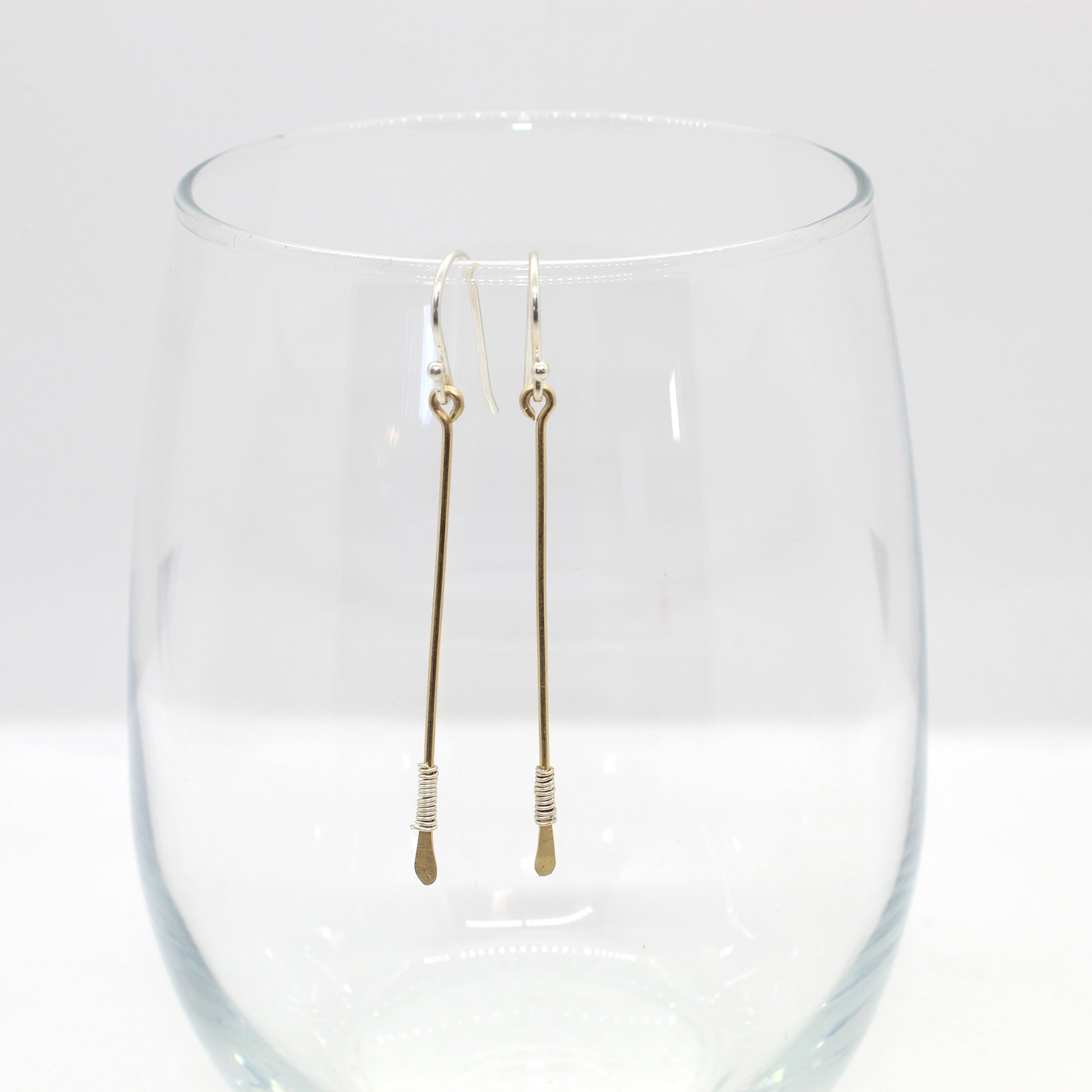 Storied Wrapped Bar Earrings image 2