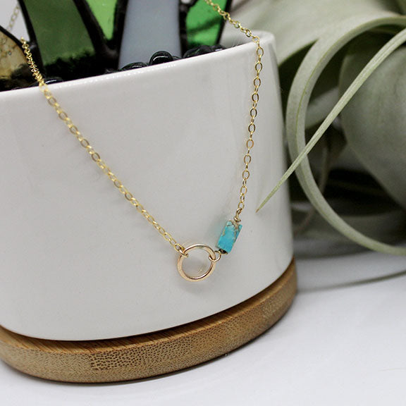 Circle of Turquoise Necklace image 1