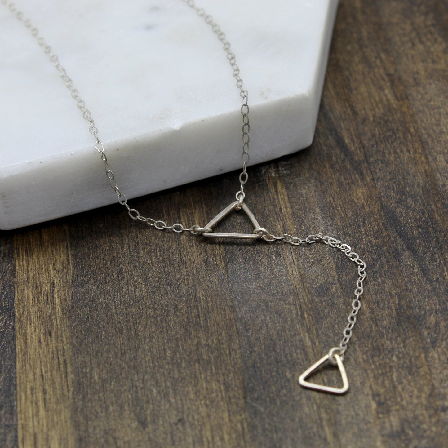 Triangle Drop "Y" Necklace image 4