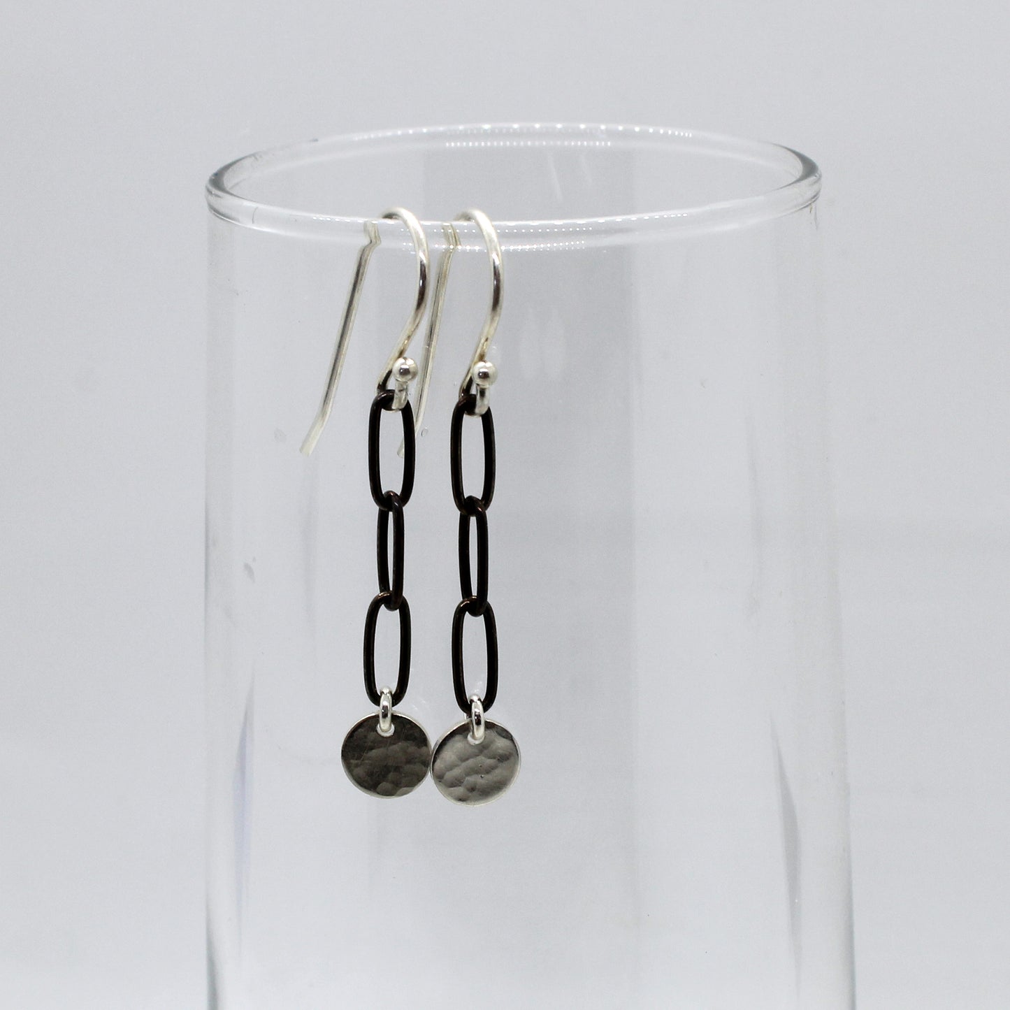 Dark Coin Link Earrings image 5