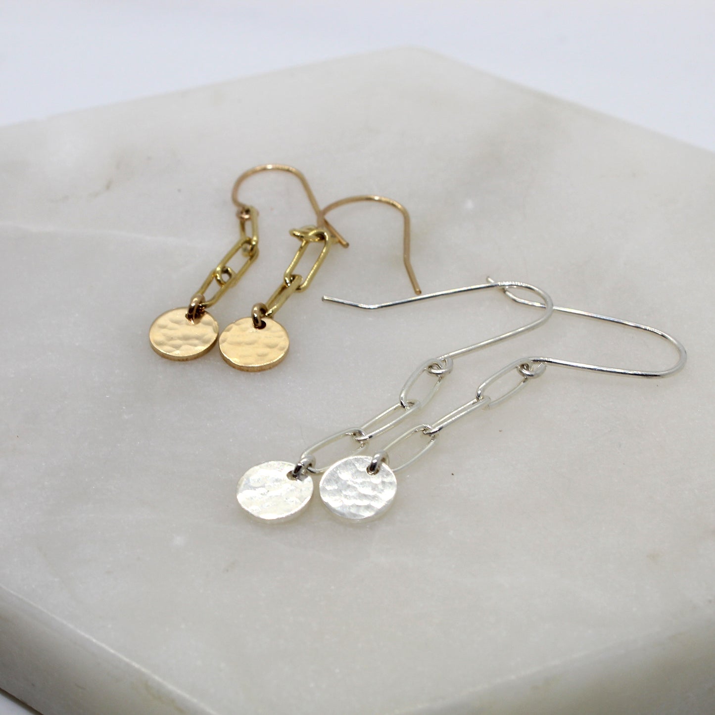 Coin Link Earrings image 1