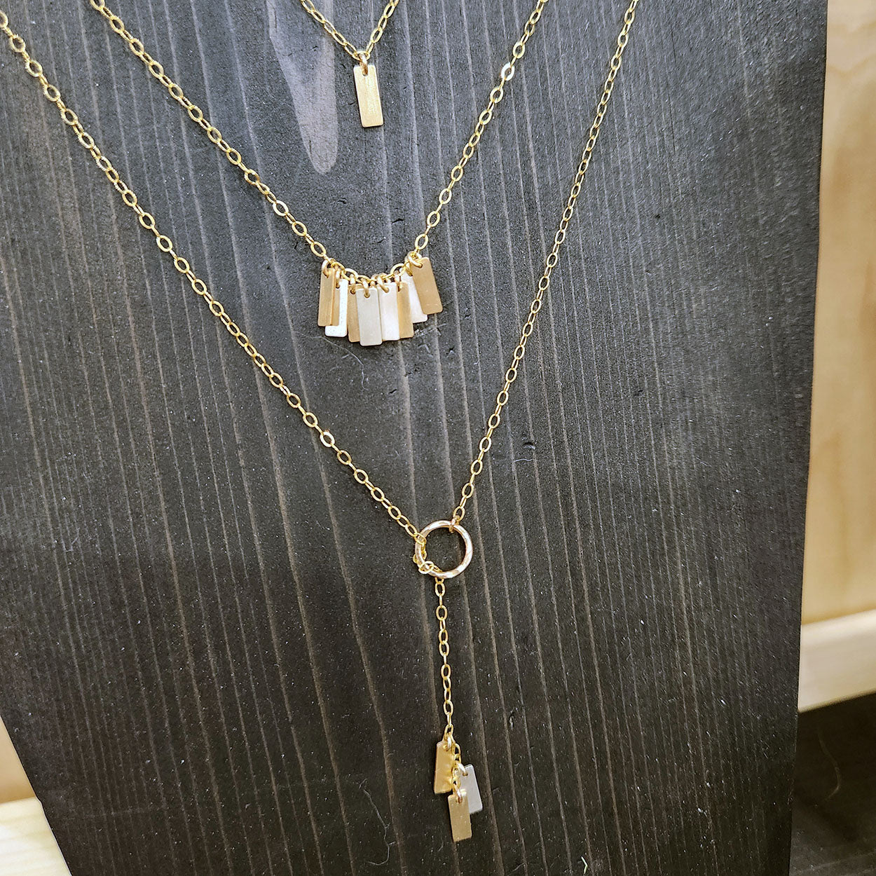 Itty Bitty Tag Cluster Necklace image 2
