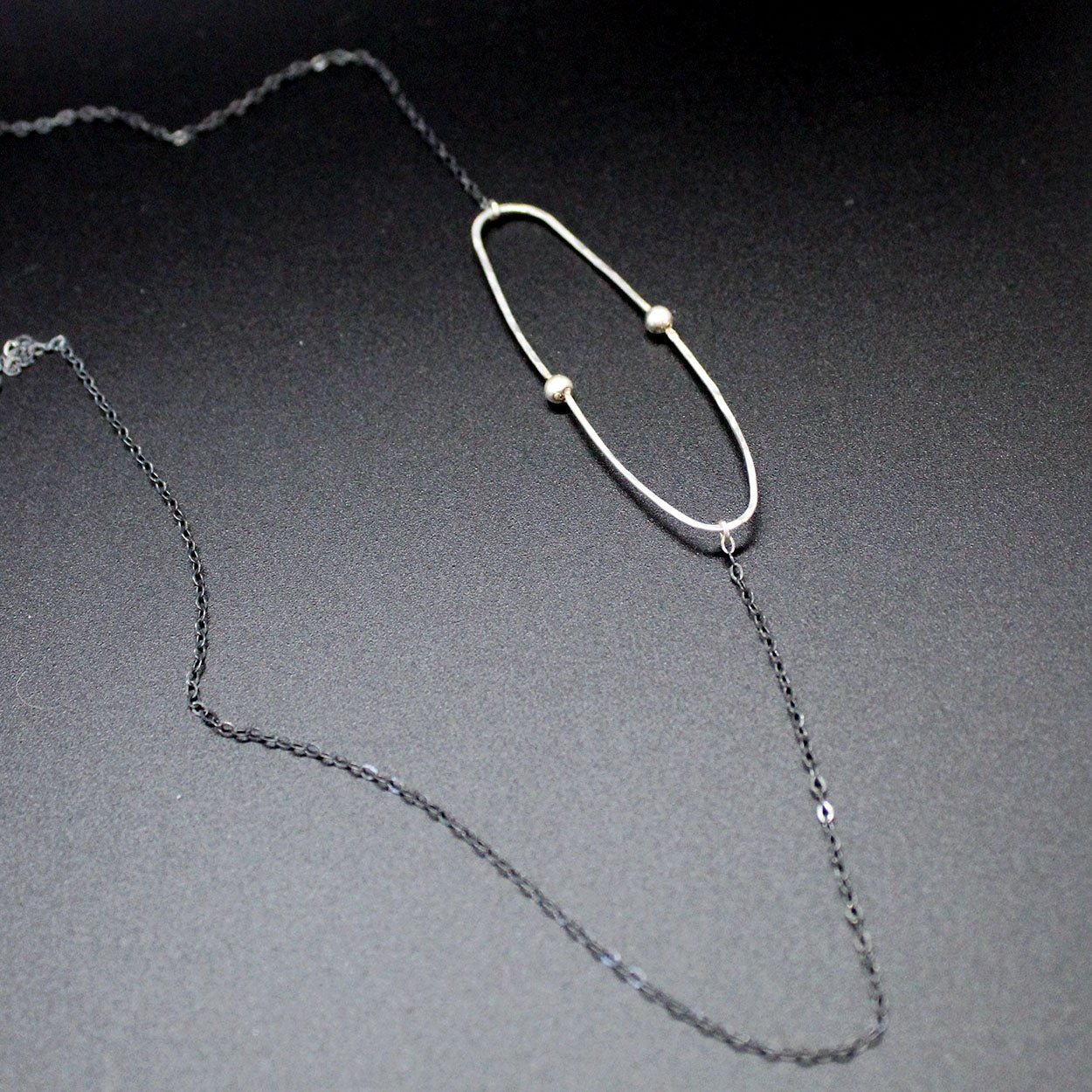 Oval Dot Asymmetrical Necklace image 3