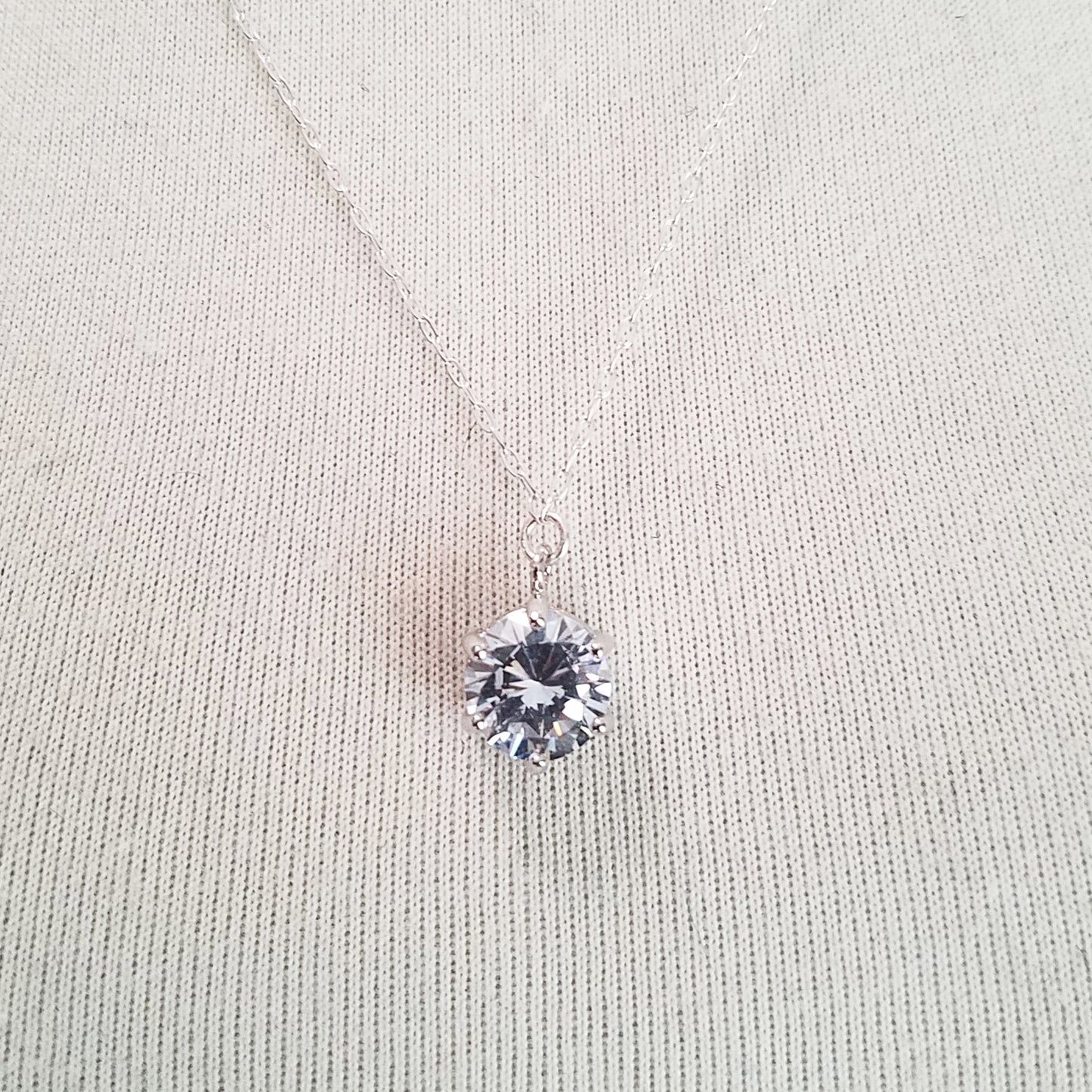 Back Drop Round CZ Bridal Y Lariat Necklace image 7