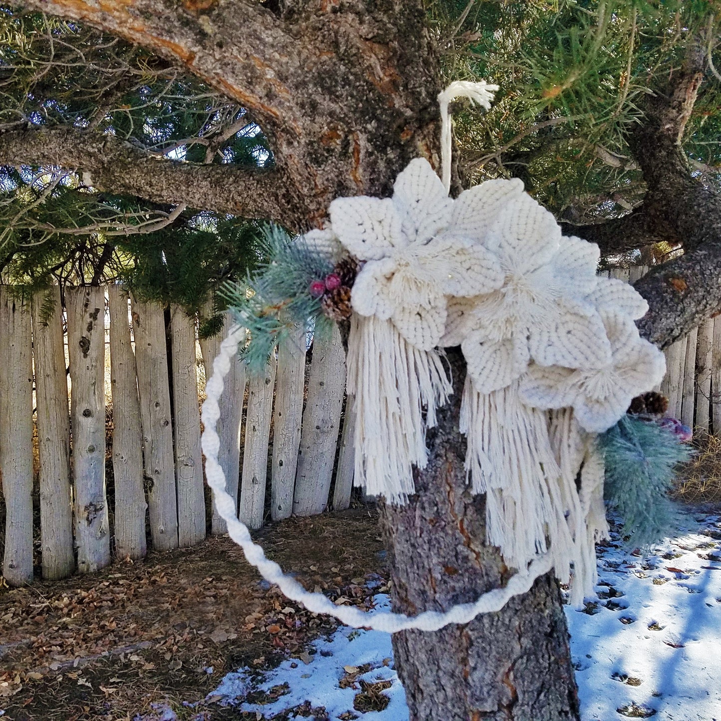 Forget Me Knots Macrame Wreath image 2