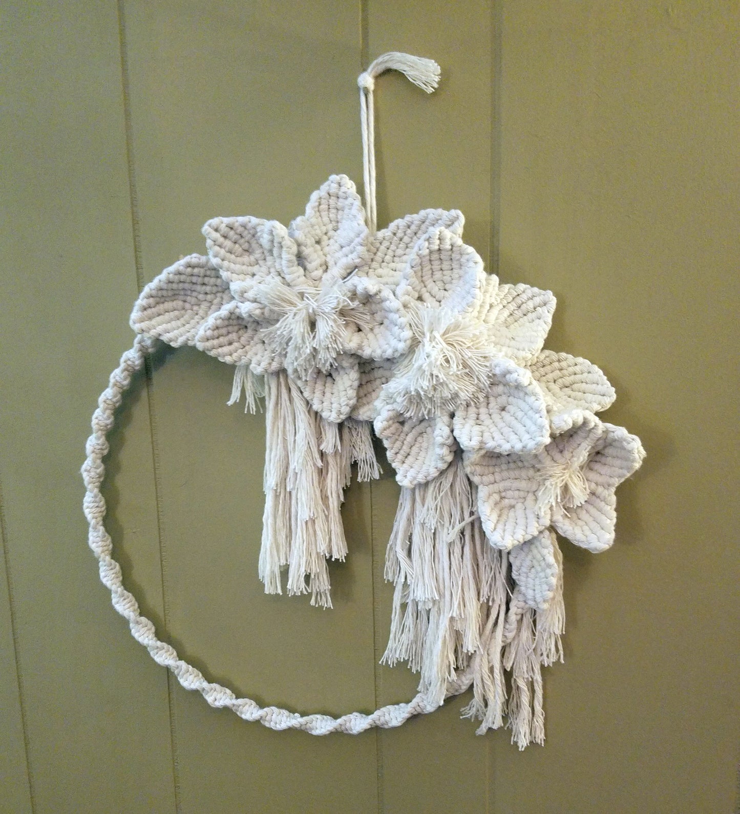 Forget Me Knots Macrame Wreath image 0