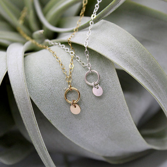 Itty Bitty Coin Hoop Necklace image 0