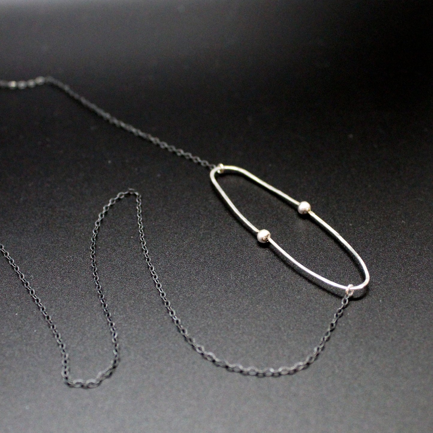 Oval Dot Asymmetrical Necklace image 1
