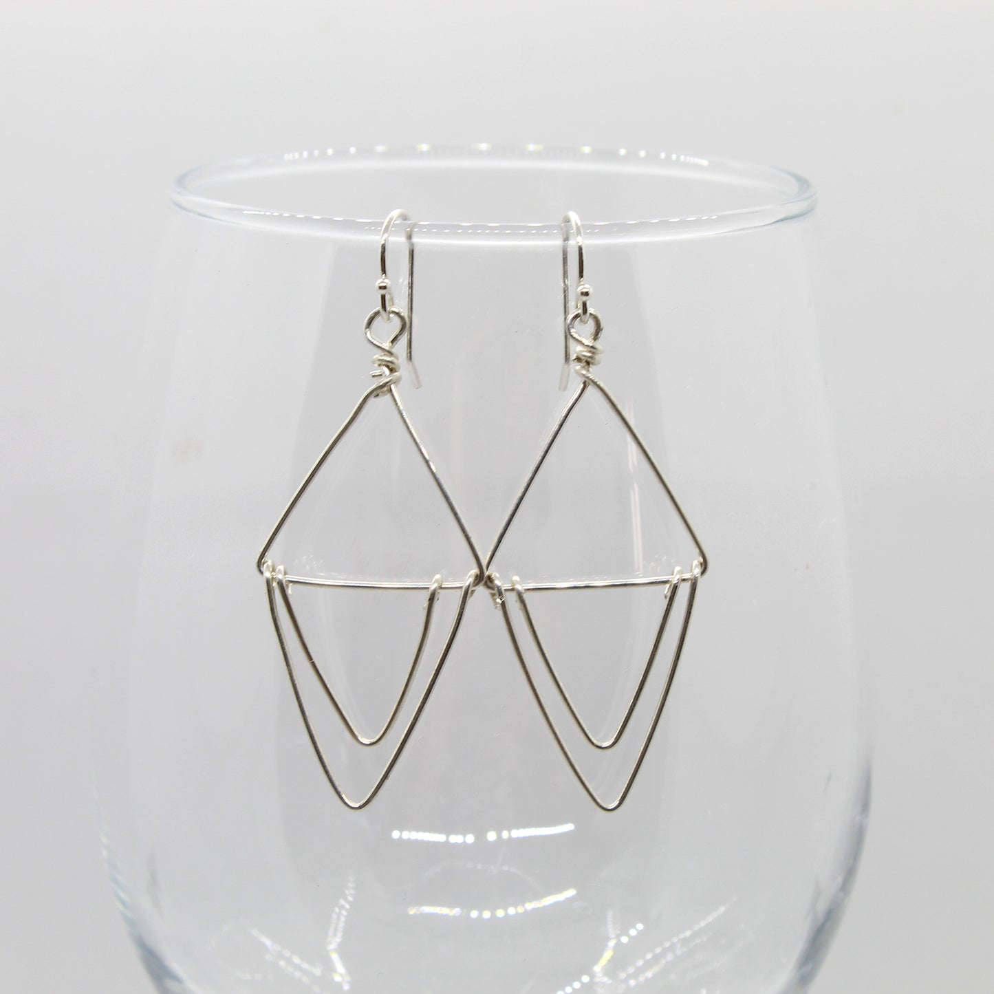 Double Triangle Earrings image 3