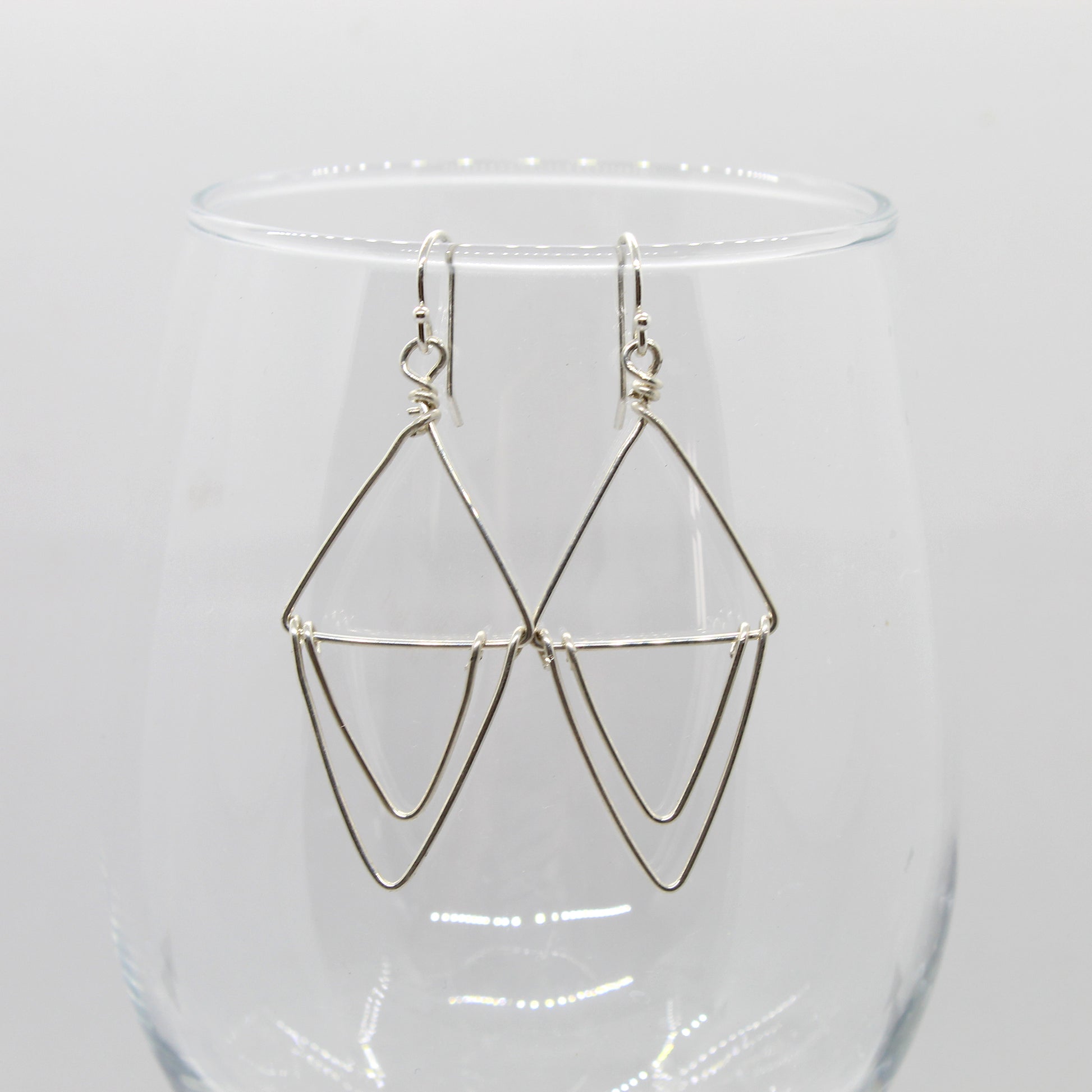 Double Triangle Earrings image 3