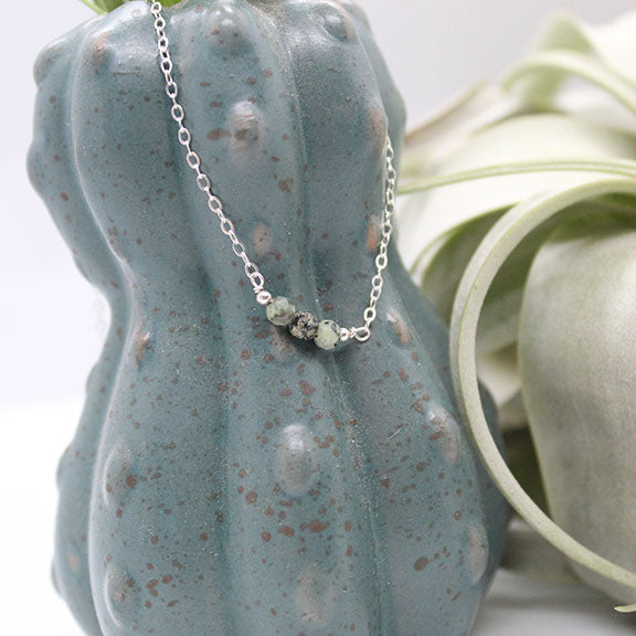 Triple African Turquoise Necklace image 0