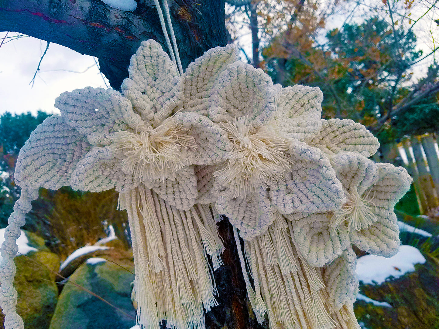Forget Me Knots Macrame Wreath image 4