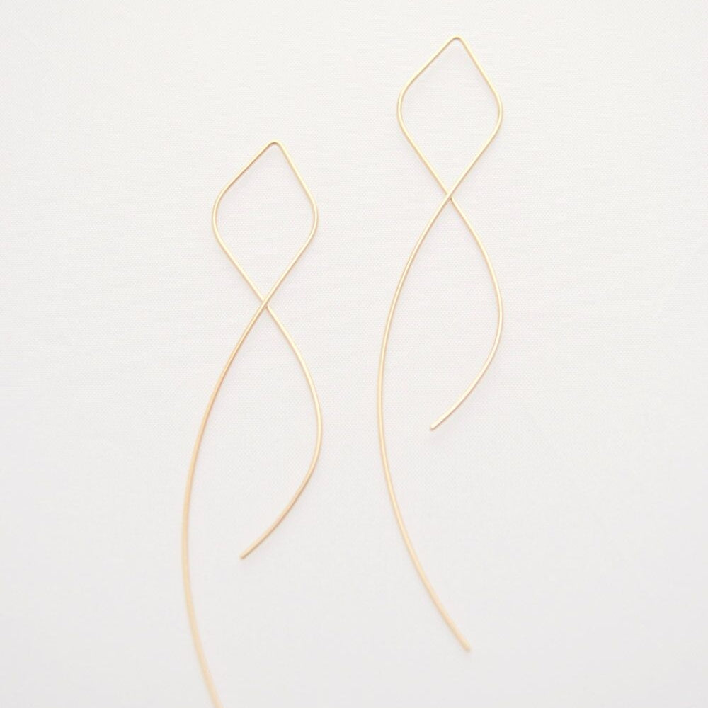 Figure Eight Threader Earrings image 3