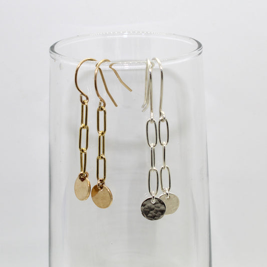 Coin Link Earrings image 0