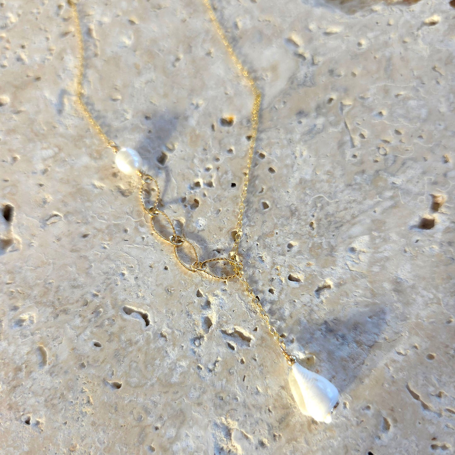Beth Freshwater Pearl Lariat Necklace